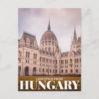 Greetings From Hungary Postcard by TwoTravelledTeens at Zazzle