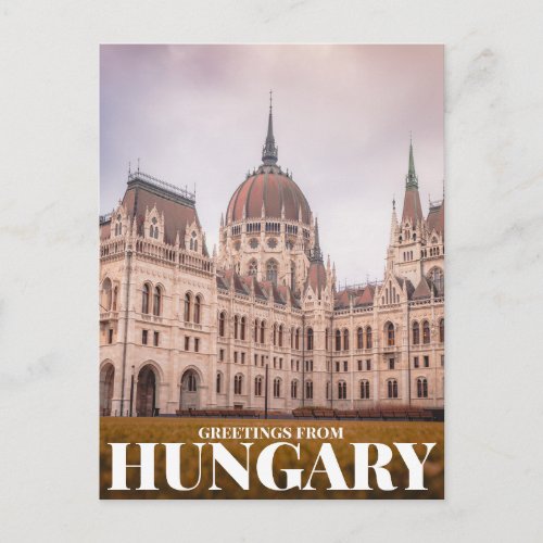 Greetings from hungary postcard