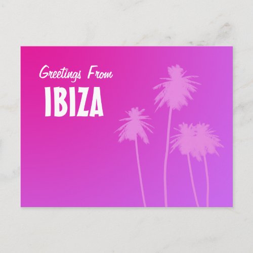 Greetings From IBIZA postcard