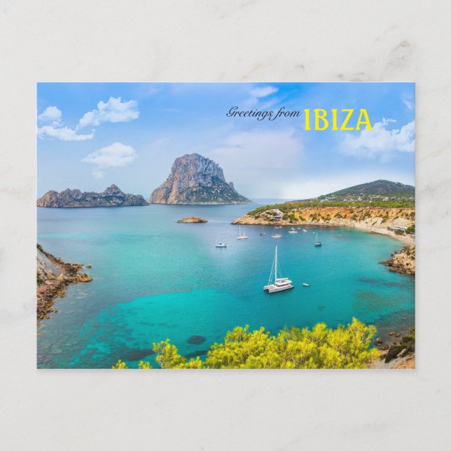 Greetings from Ibiza Postcard (Front)