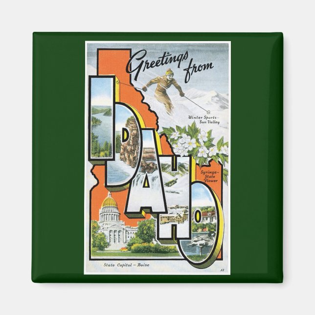 Greetings from Idaho! Magnet (Front)
