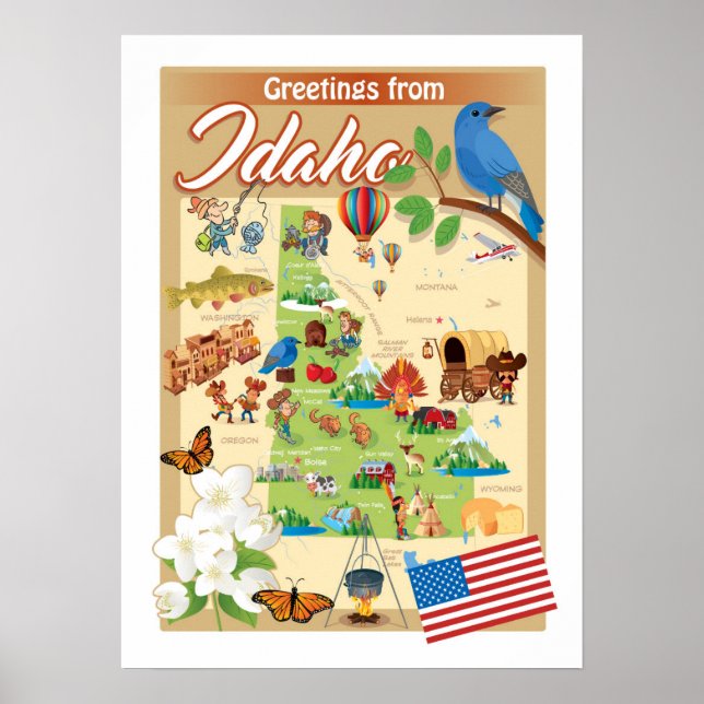 Greetings from Idaho Poster (Front)