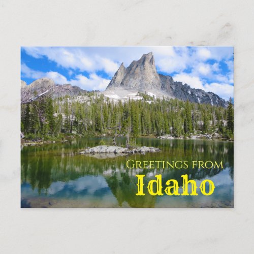 Greetings from Idaho Scenic Mountain Postcard