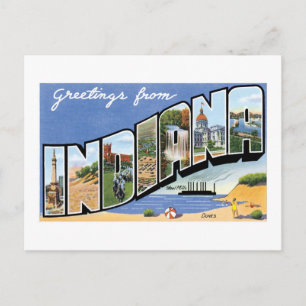 Greetings from Indiana! Postcard