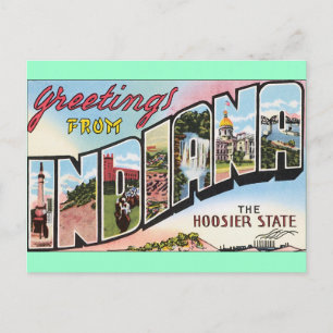 Greetings From Indiana ! Postcard