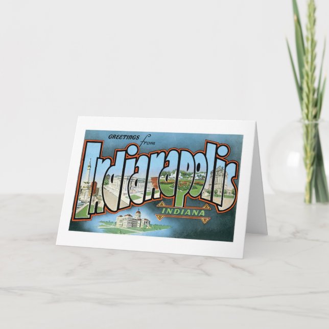 Greetings from Indianapolis, Indiana! Card (Front)