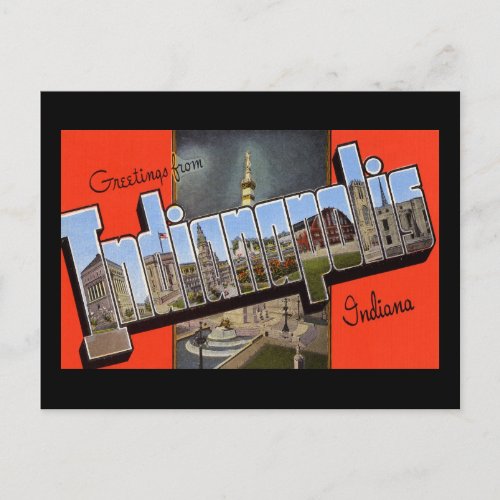 Greetings from Indianapolis Indiana Postcard