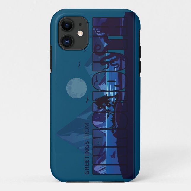 Greetings from Innsmouth Devils Reef Lovecraft Case-Mate iPhone Case (Back)