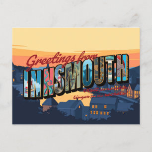 Greetings from Innsmouth Holiday Postcard