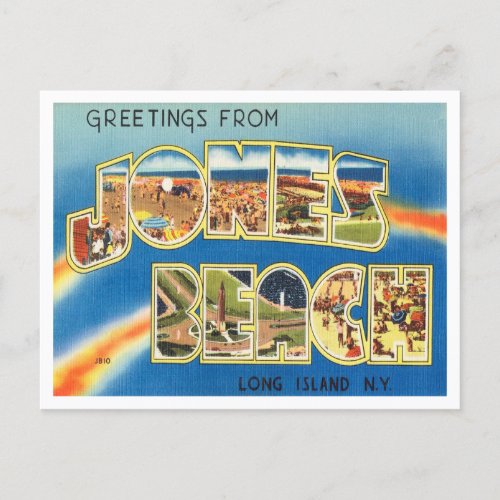 Greetings from Jones Beach Long Island New York Postcard