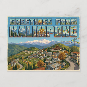Greetings from Kalimpong, India Postcard