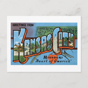 Greetings From Kansas City Postcard