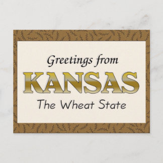 Greetings from Kansas Postcard
