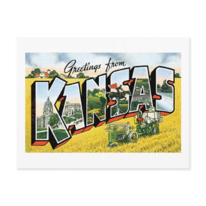 Greetings From Kansas Postcard