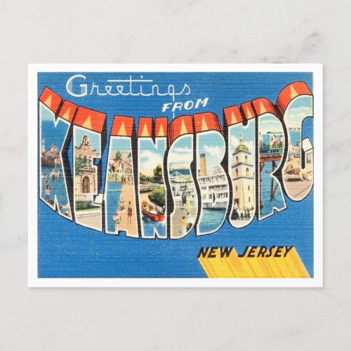 Greetings from Keansburg New Jersey Travel Postcard