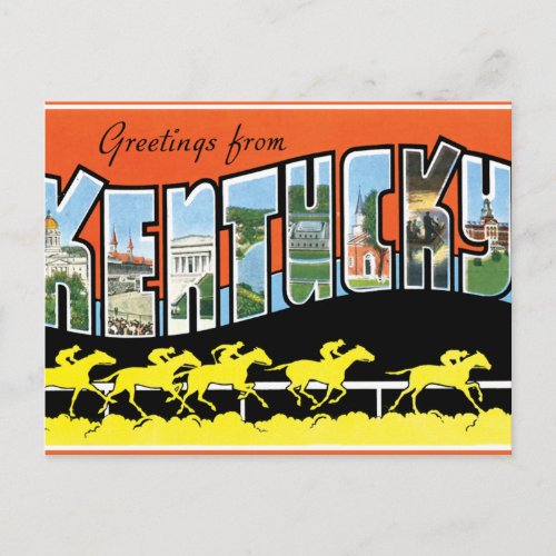 Greetings From Kentucky Postcard
