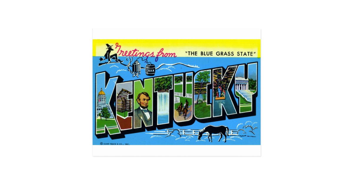 Greetings From Kentucky Postcard