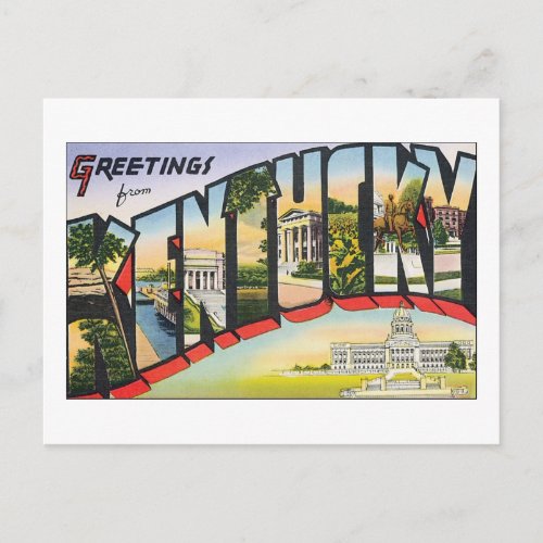 Greetings from Kentucky Postcard