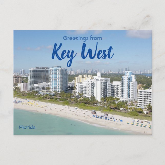 Greetings from Key West Florida  Postcard (Front)