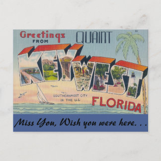 Greetings from Key West Postcard