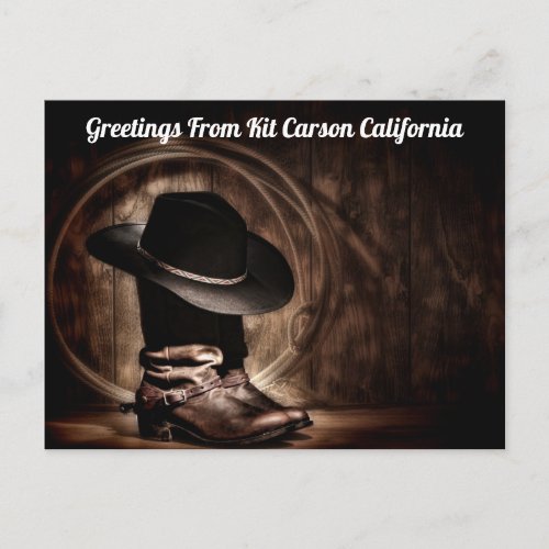 Greetings From Kit Carson California Postcard