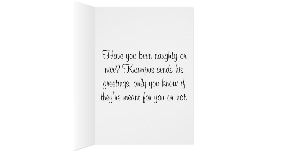 Greetings from Krampus Holiday Greeting Card | Zazzle