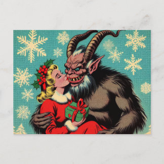 Greetings from Krampus Postcard