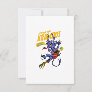 Greetings from Krampus Thank You Card
