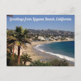 Greetings From Laguna Beach California Postcard
