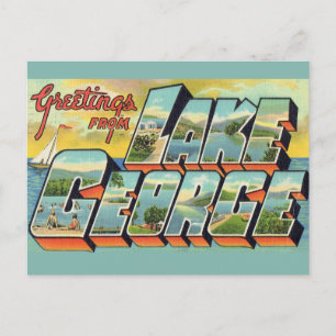 Greetings from Lake George Postcard