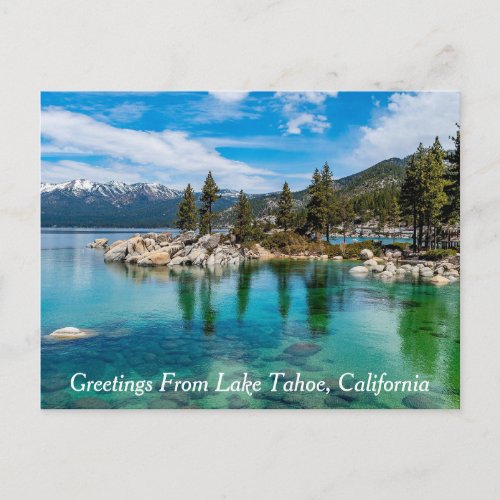 Greetings From Lake Tahoe California Postcard