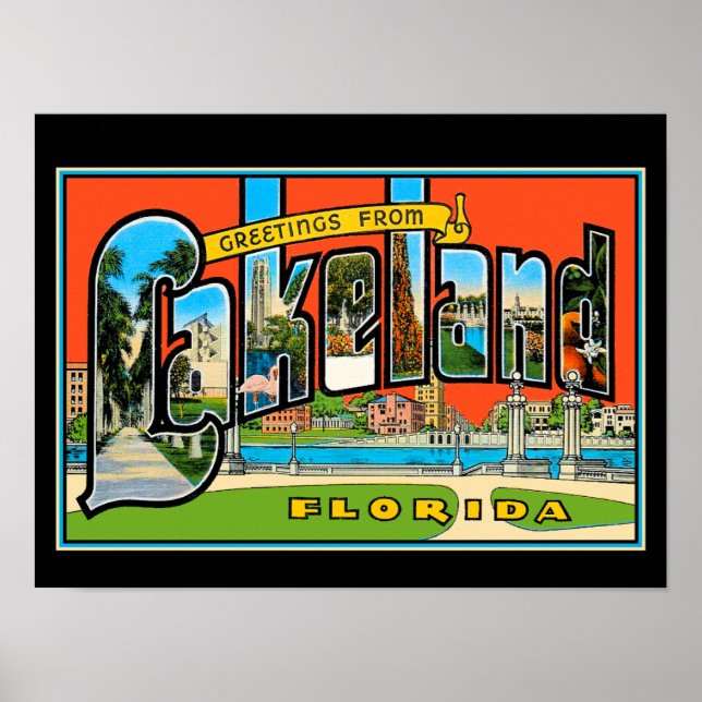 Greetings from Lakeland Poster (Front)