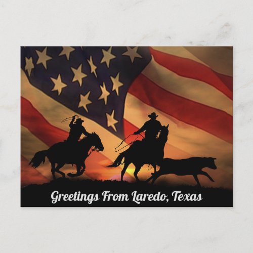 Greetings From Laredo Texas Postcard