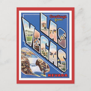 Greetings From Las Vegas Postcard