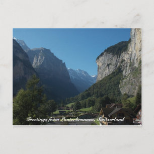 Greetings from Lauterbrunnen, Switzerland 1 Postcard