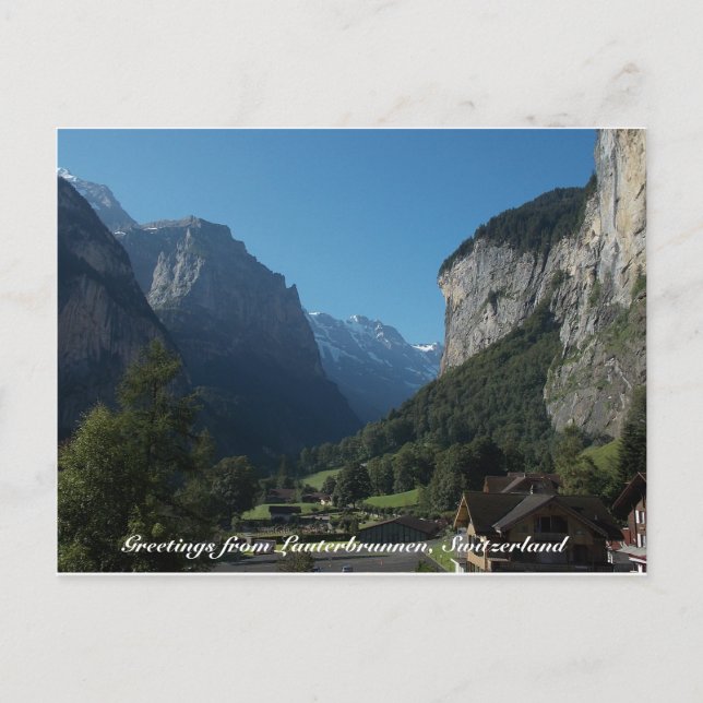 Greetings from Lauterbrunnen, Switzerland 1 Postcard (Front)