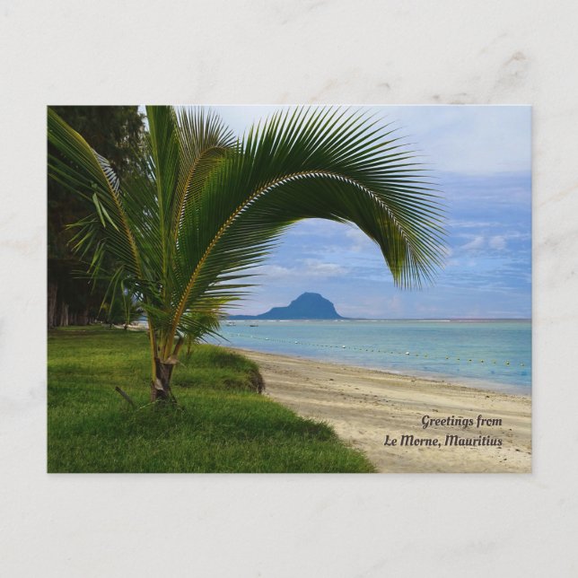 Greetings from Le Morne, Mauritius Postcard (Front)