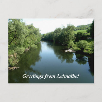 Greetings from Letmathe - River Lenne Postcard