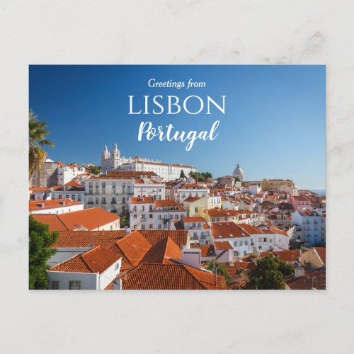 Greetings from Lisbon Portugal Postcard 