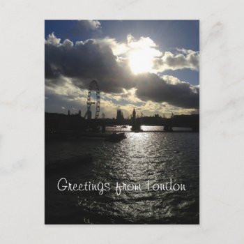 Greetings From London Postcard by elfike at Zazzle