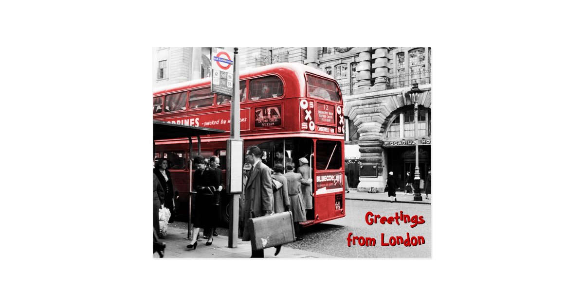 Greetings from London Postcard