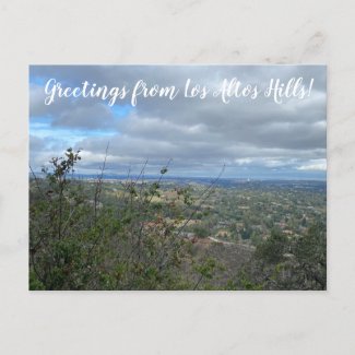 Greetings from Los Altos Hills! Postcard