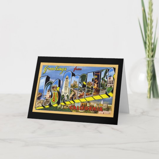 Greetings from Los Angeles California Card | Zazzle.com