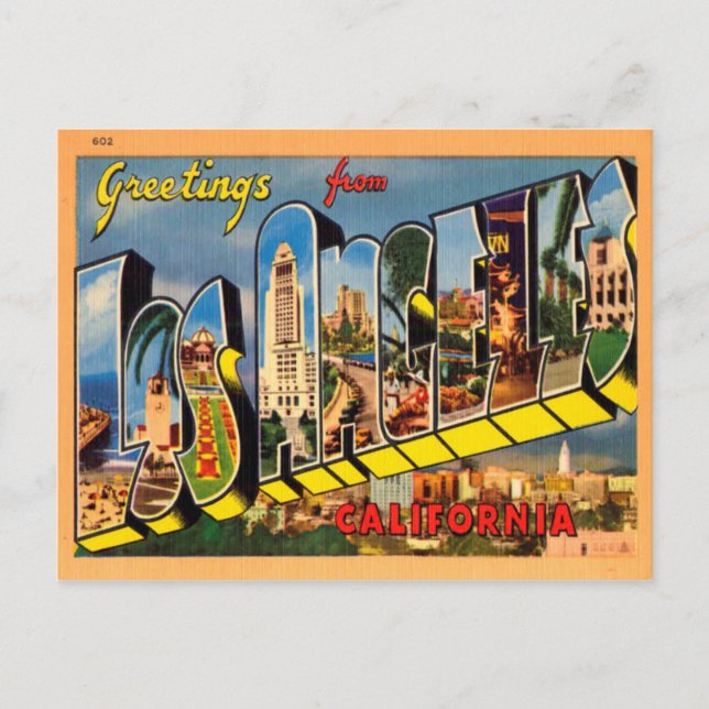 Greetings from Los Angeles, California Postcard (Front)