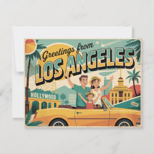 greetings from Los Angeles Postcard