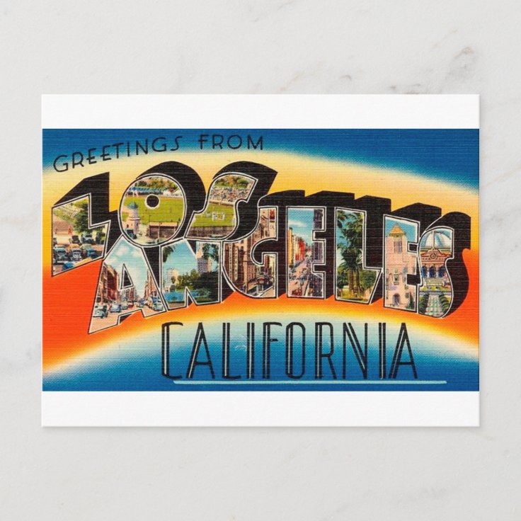 Greetings From Los Angeles Postcard | Zazzle