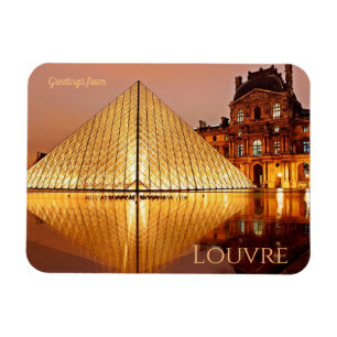 Greetings from Louvre Magnet