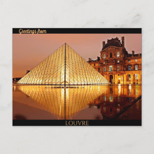 Greetings from Louvre Postcard