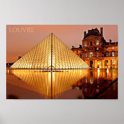 Greetings from Louvre Poster