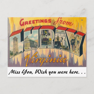 Greetings from Luray, Virginia Postcard